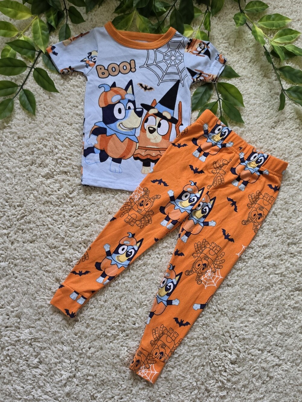 Toddler Boy Halloween Bluey Pajamas (2T)